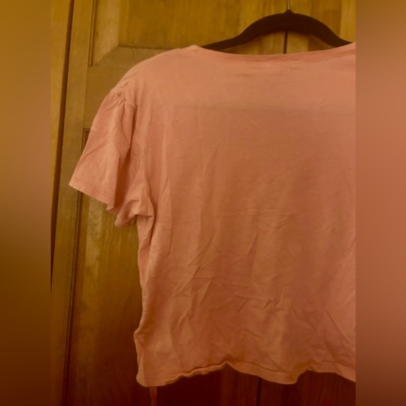 Garage Women’s Salmon Colored Grunge, Y2K/Early 2000/ Crop Top Sz SP Great Basic - Picture 7 of 9